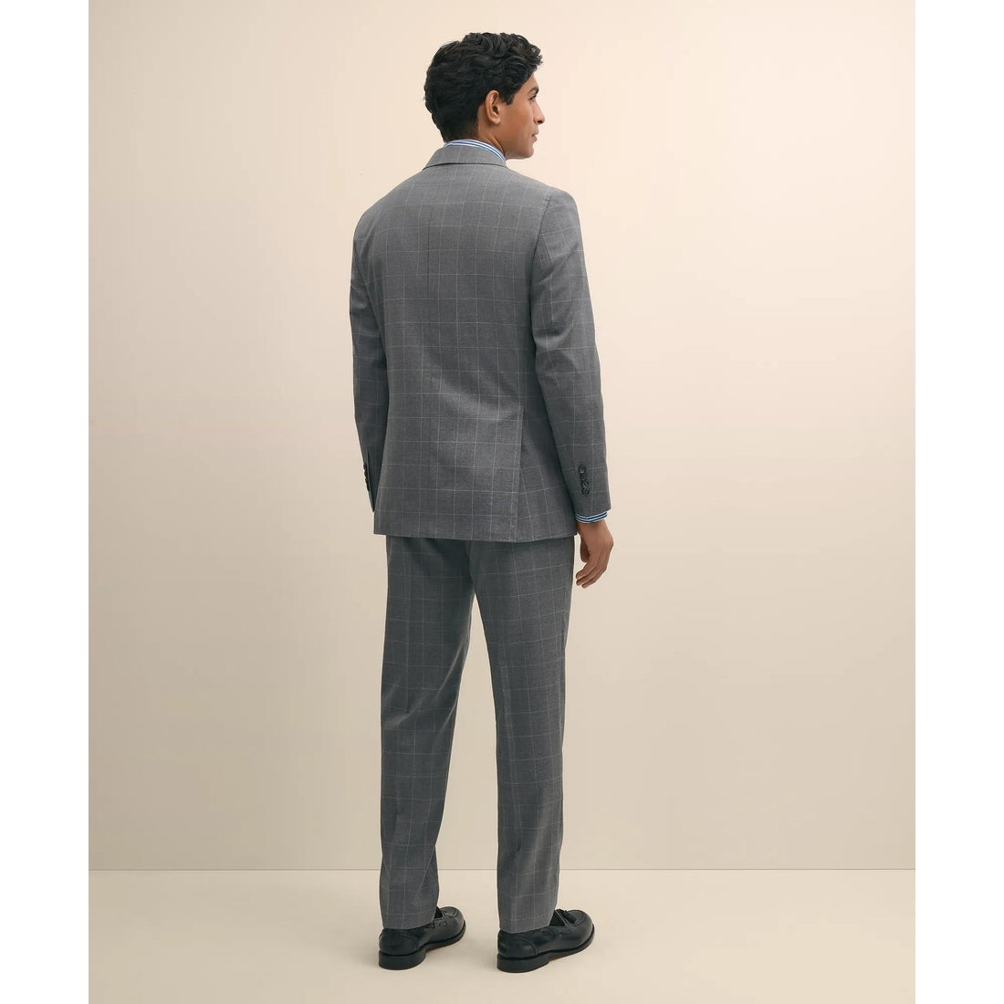 Slim Fit 1818 Windowpane Suit In Wool