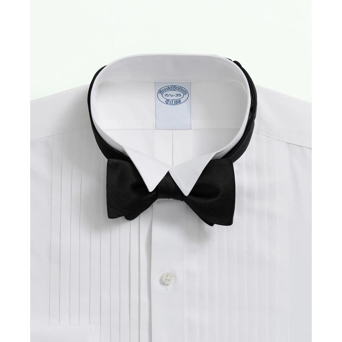 Stretch Supima Cotton Broadcloth Wing Collar, Tuxedo Shirt