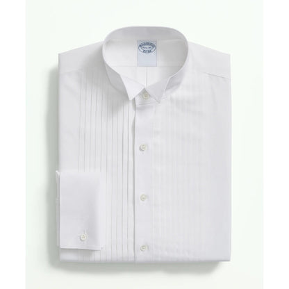 Stretch Supima Cotton Broadcloth Wing Collar, Tuxedo Shirt