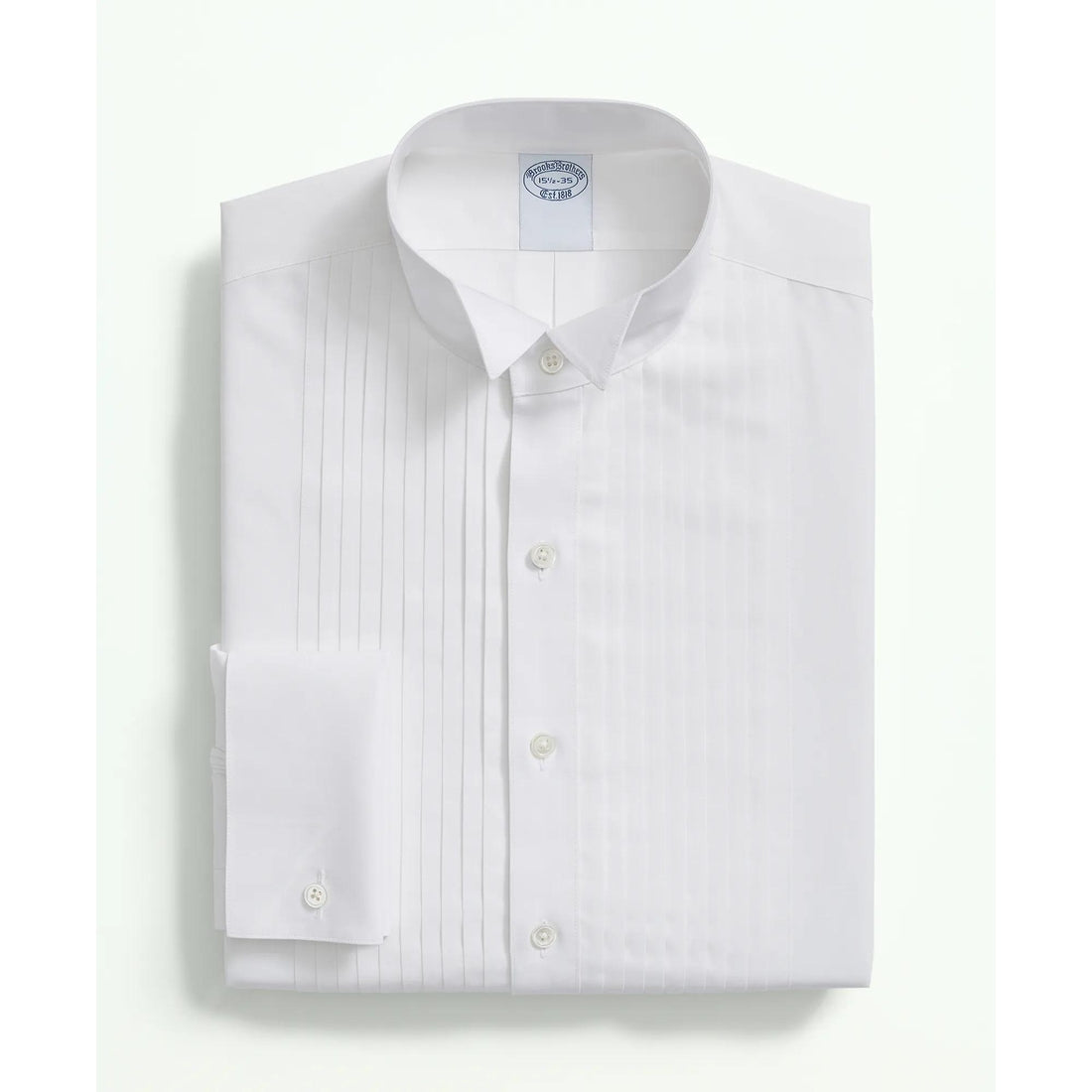 Stretch Supima Cotton Broadcloth Wing Collar, Tuxedo Shirt