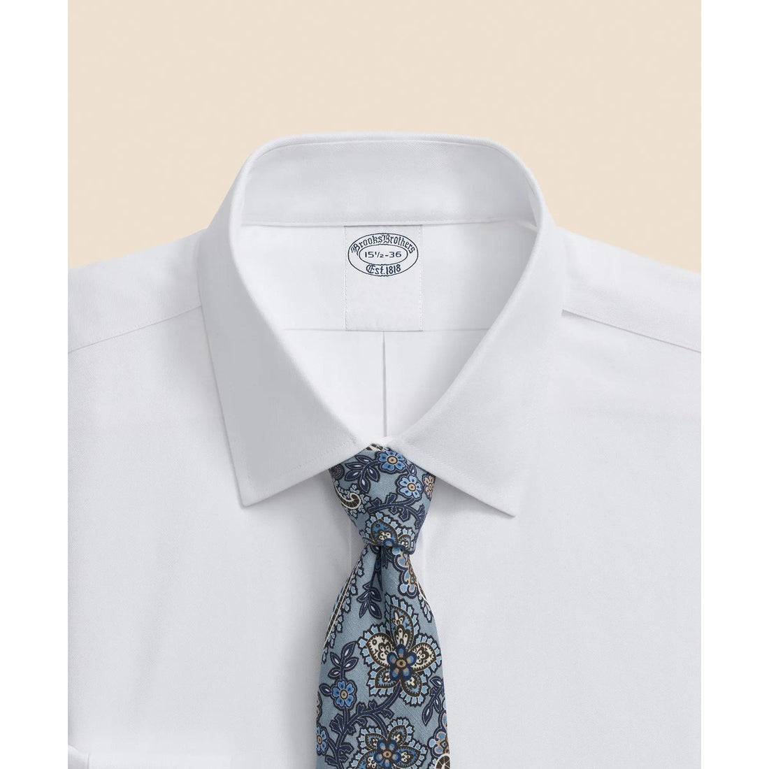 Brooks Brothers Explorer Collection Non-Iron Twill Ainsley Collar, Dress Shirt