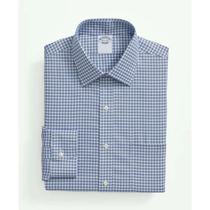 Brooks Brothers Explorer Collection Non-Iron Twill Ainsley Collar, Gingham Dress Shirt