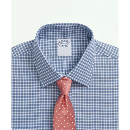 Brooks Brothers Explorer Collection Non-Iron Twill Ainsley Collar, Gingham Dress Shirt