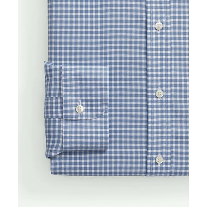 Brooks Brothers Explorer Collection Non-Iron Twill Ainsley Collar, Gingham Dress Shirt