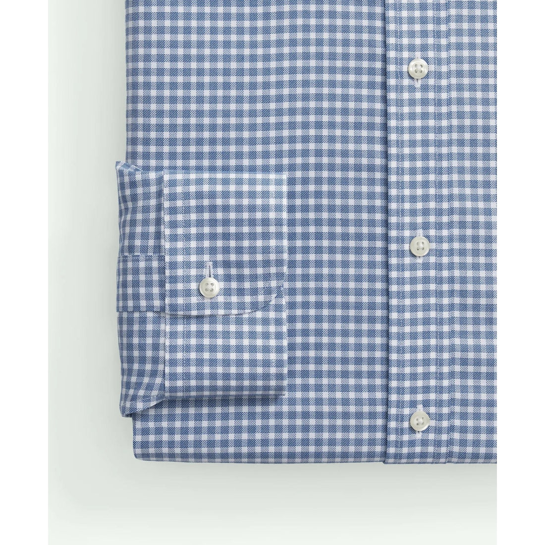 Brooks Brothers Explorer Collection Non-Iron Twill Ainsley Collar, Gingham Dress Shirt