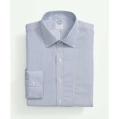 Brooks Brothers Explorer Collection Non-Iron Twill Ainsley Collar, Stripe Dress Shirt