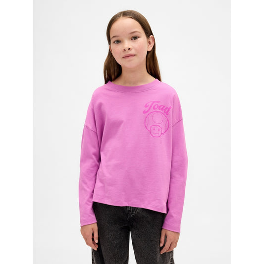 Girls' Super Mario Oversized Graphic T-Shirt