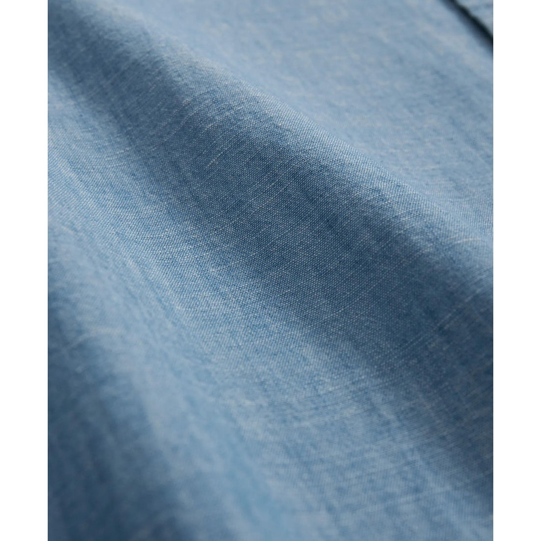 Chambray Cotton Poplin Polo Button Down Collar, Sport Shirt