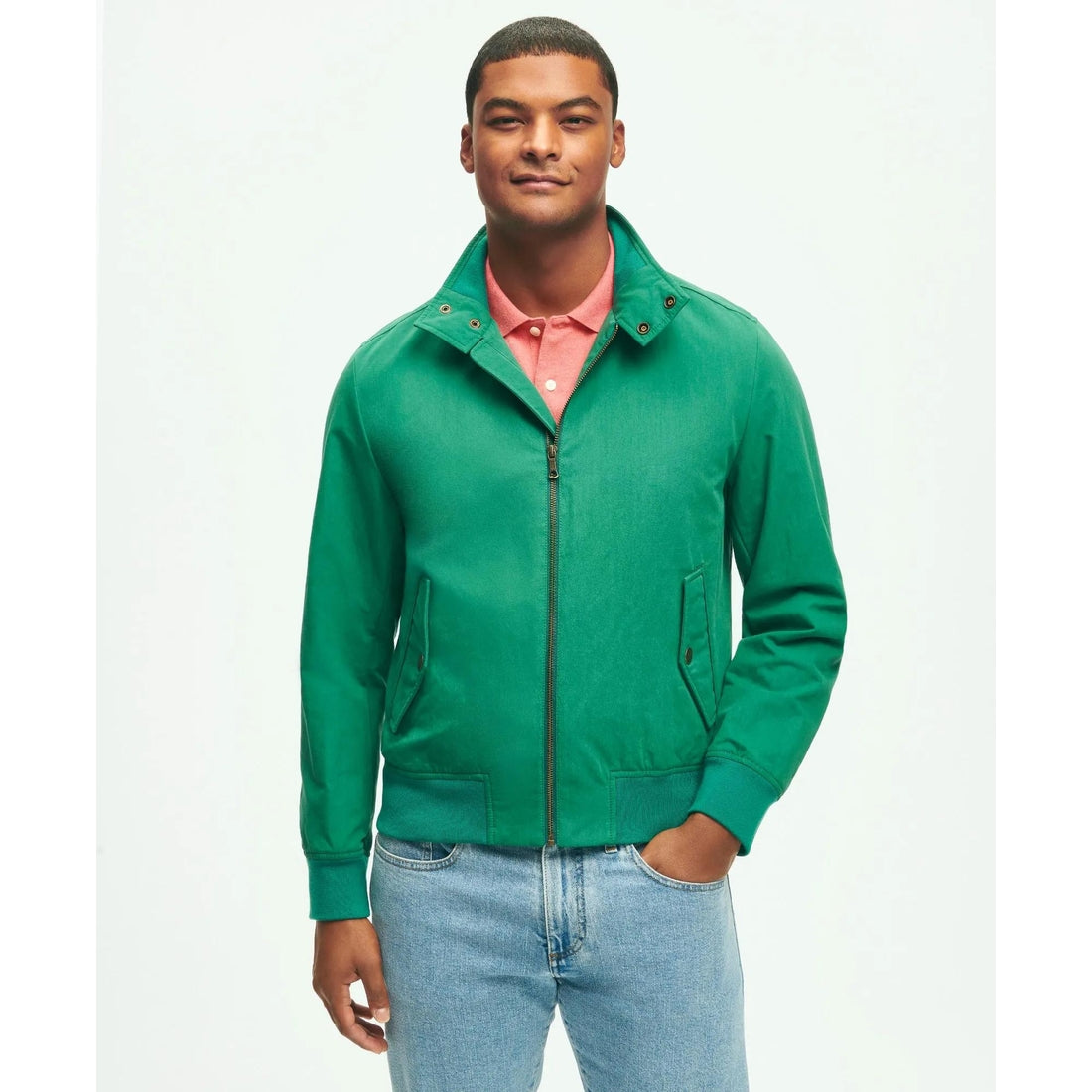 Bomber Jacket in Cotton Blend