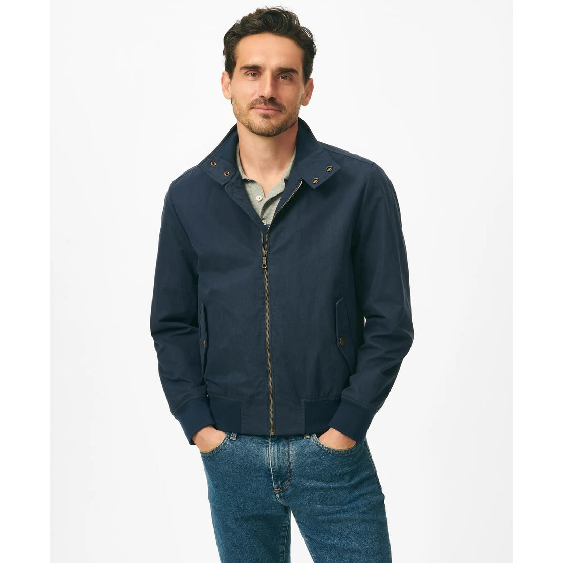 Bomber Jacket in Cotton Blend