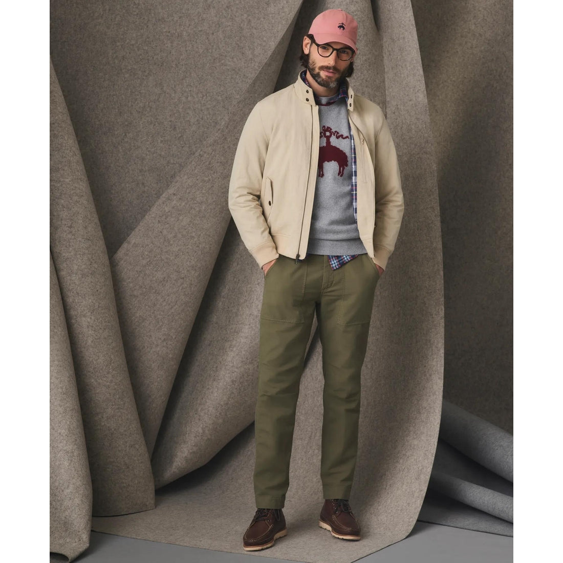 Bomber Jacket in Cotton Blend