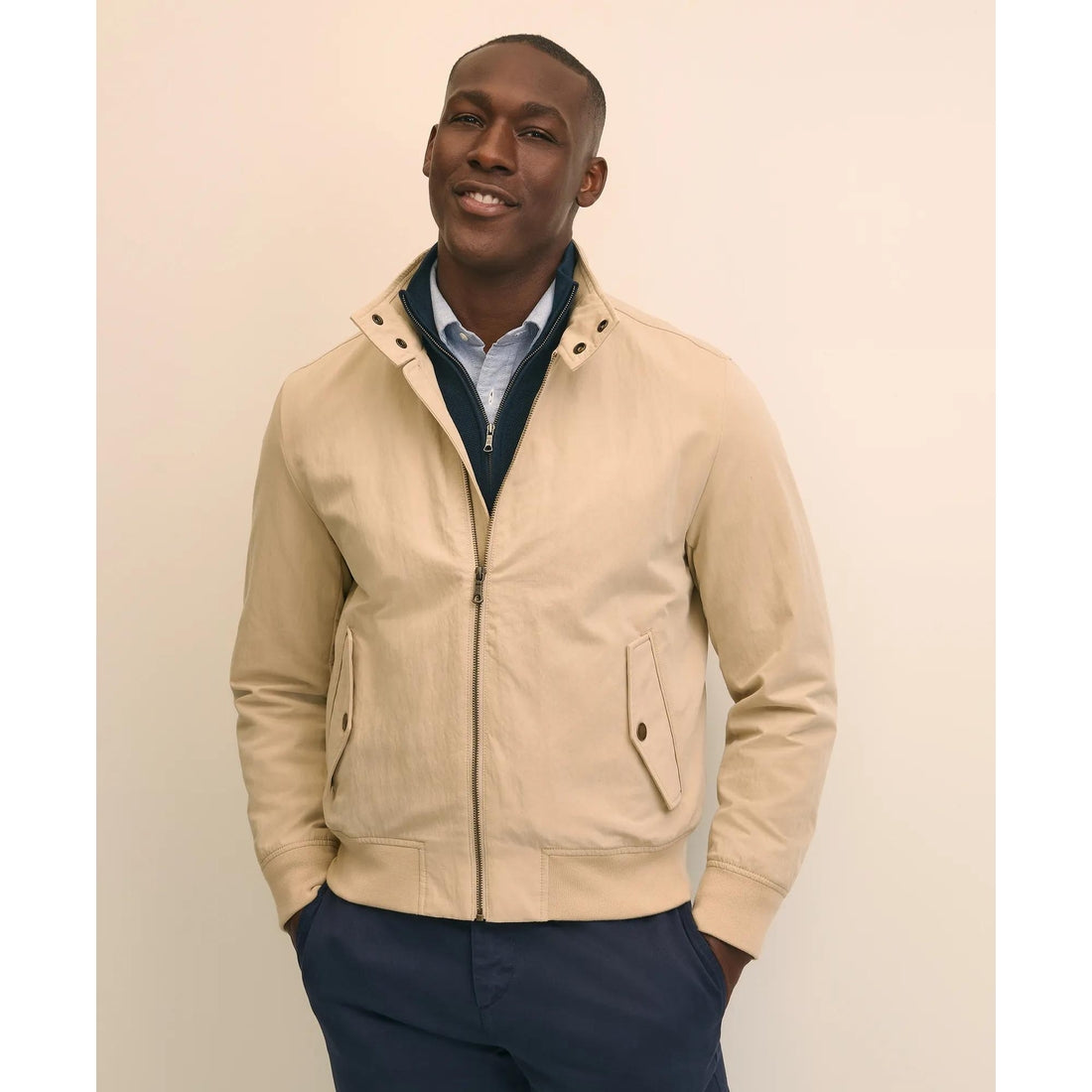 Bomber Jacket in Cotton Blend