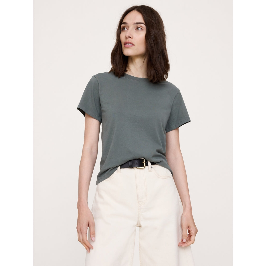 Women's Vintage Cotton Crew-Neck T-Shirt