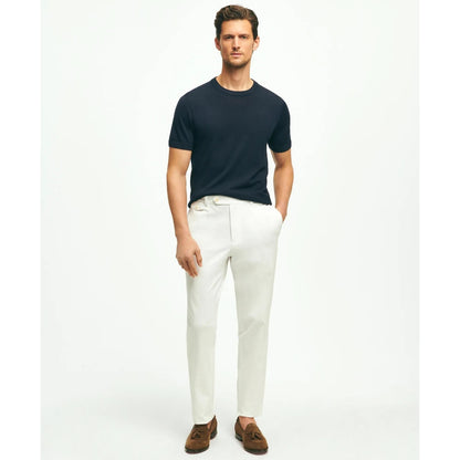 Lightweight Luxe All-Season Sweater, Short Sleeve Crewneck