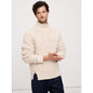 Men's Merino-Cotton Cable-Knit Sweater