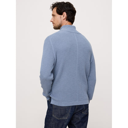 Men's Cotton Thermal-Knit Turtleneck Sweater
