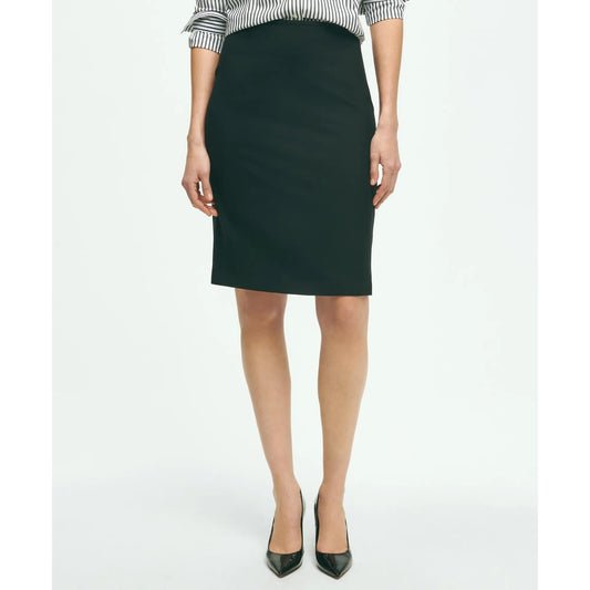 The Essentials Brooks Brothers Stretch Wool Pencil Skirt