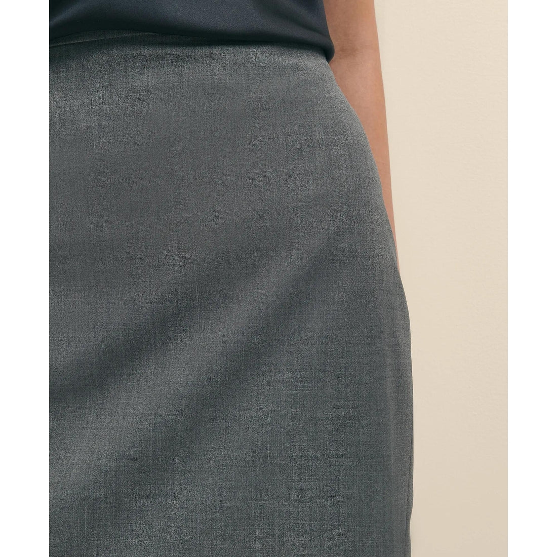 The Essentials Brooks Brothers Stretch Wool Pencil Skirt