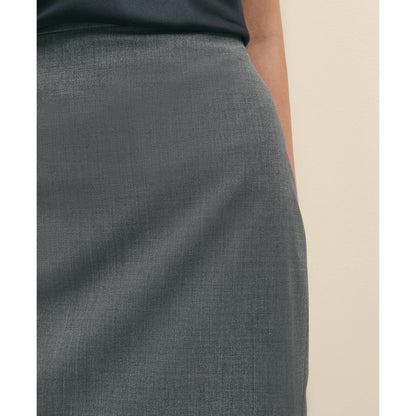 The Essentials Brooks Brothers Stretch Wool Pencil Skirt