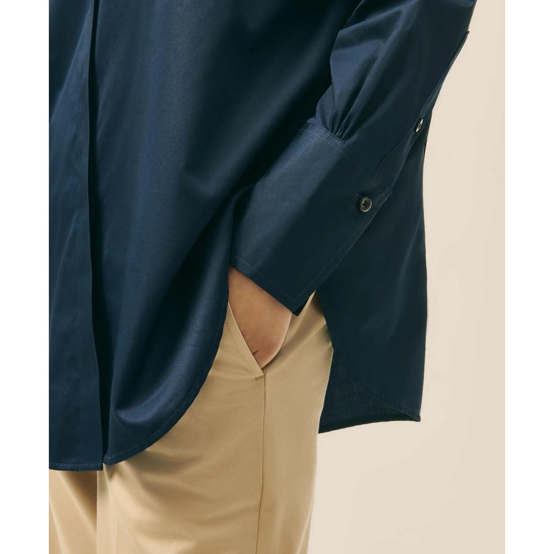 Relaxed Shirt in Supima Cotton Sateen
