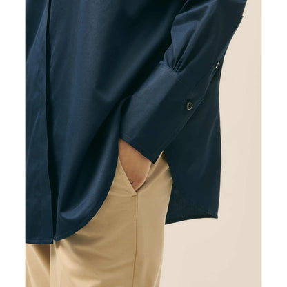 Relaxed Shirt in Supima Cotton Sateen