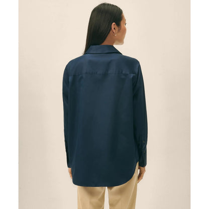 Relaxed Shirt in Supima Cotton Sateen