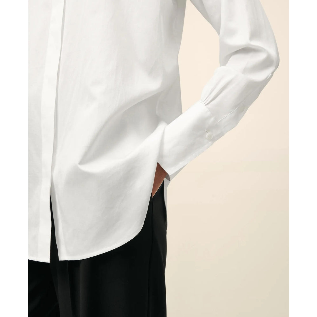 Relaxed Shirt in Supima Cotton Sateen