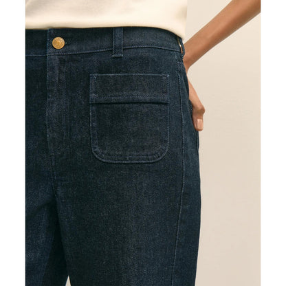 Patch Pocket Bootcut Jeans