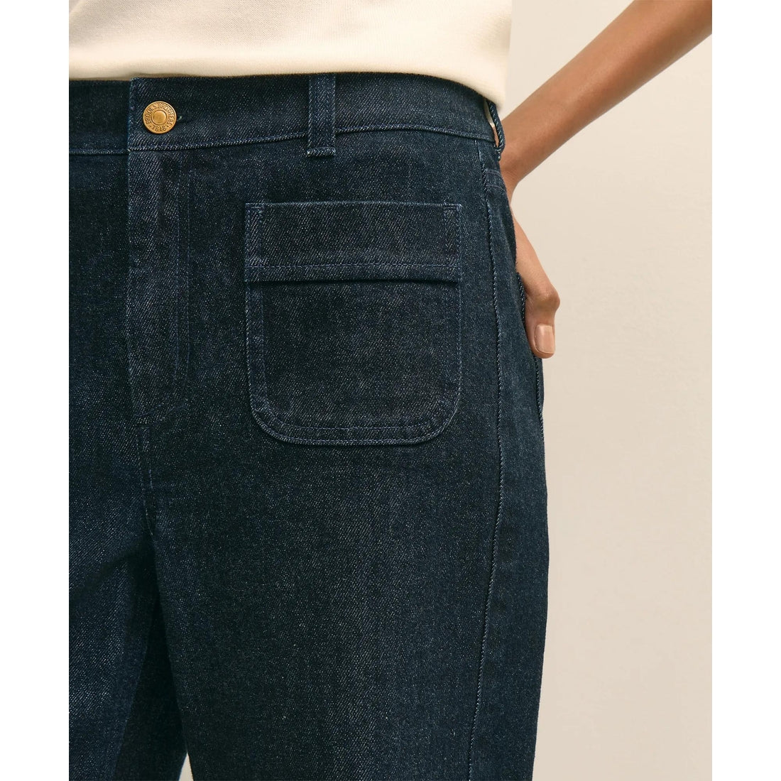 Patch Pocket Bootcut Jeans