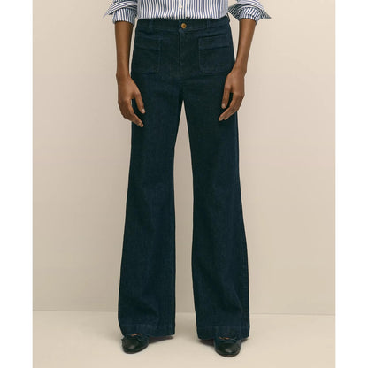 Patch Pocket Bootcut Jeans