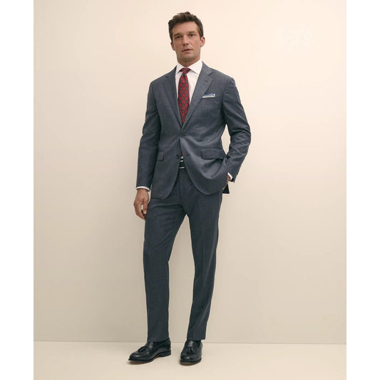 Slim Fit Wool Windowpane 1818 Suit