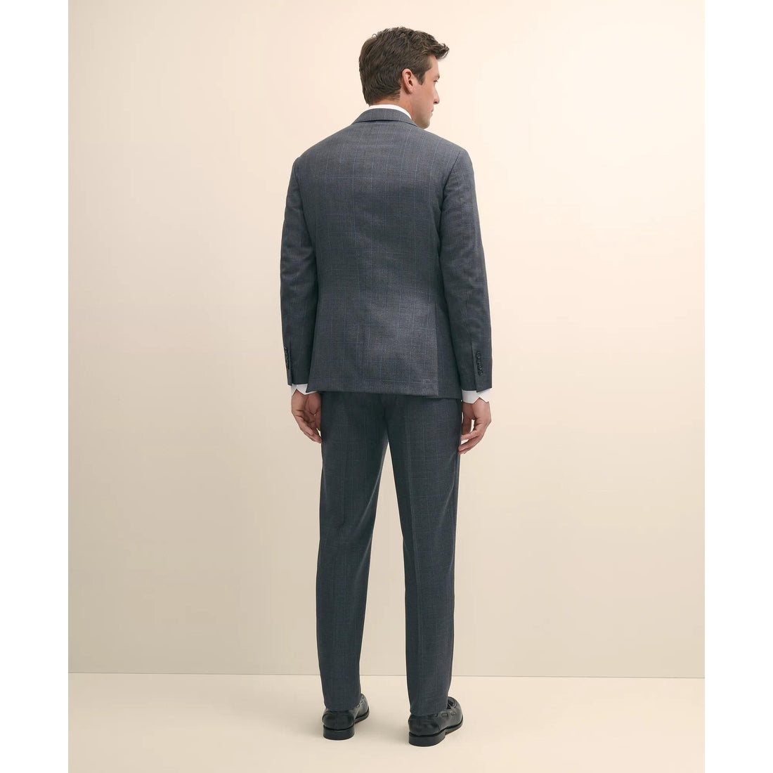 Slim Fit Wool Windowpane 1818 Suit
