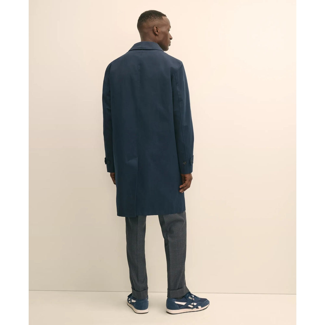 Bonded Cotton Top Coat with Removable Liner in Black Watch