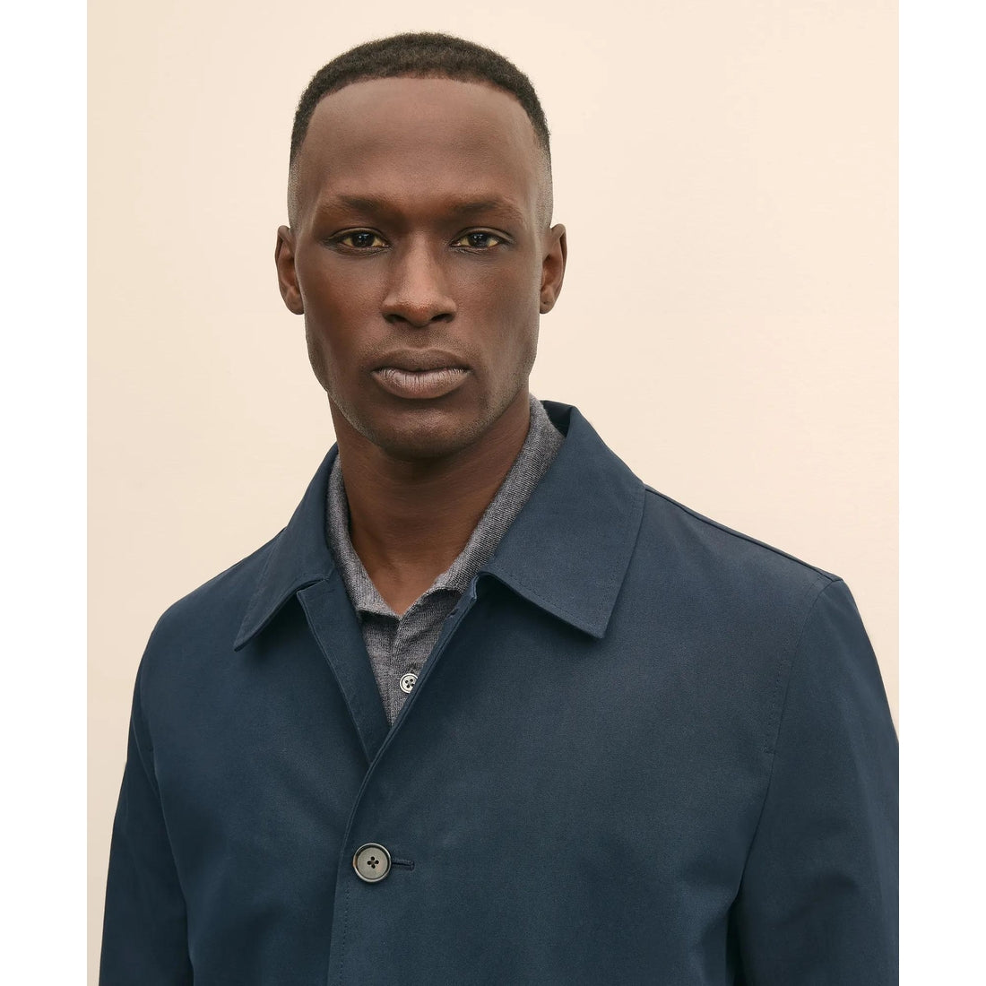 Bonded Cotton Top Coat with Removable Liner in Black Watch