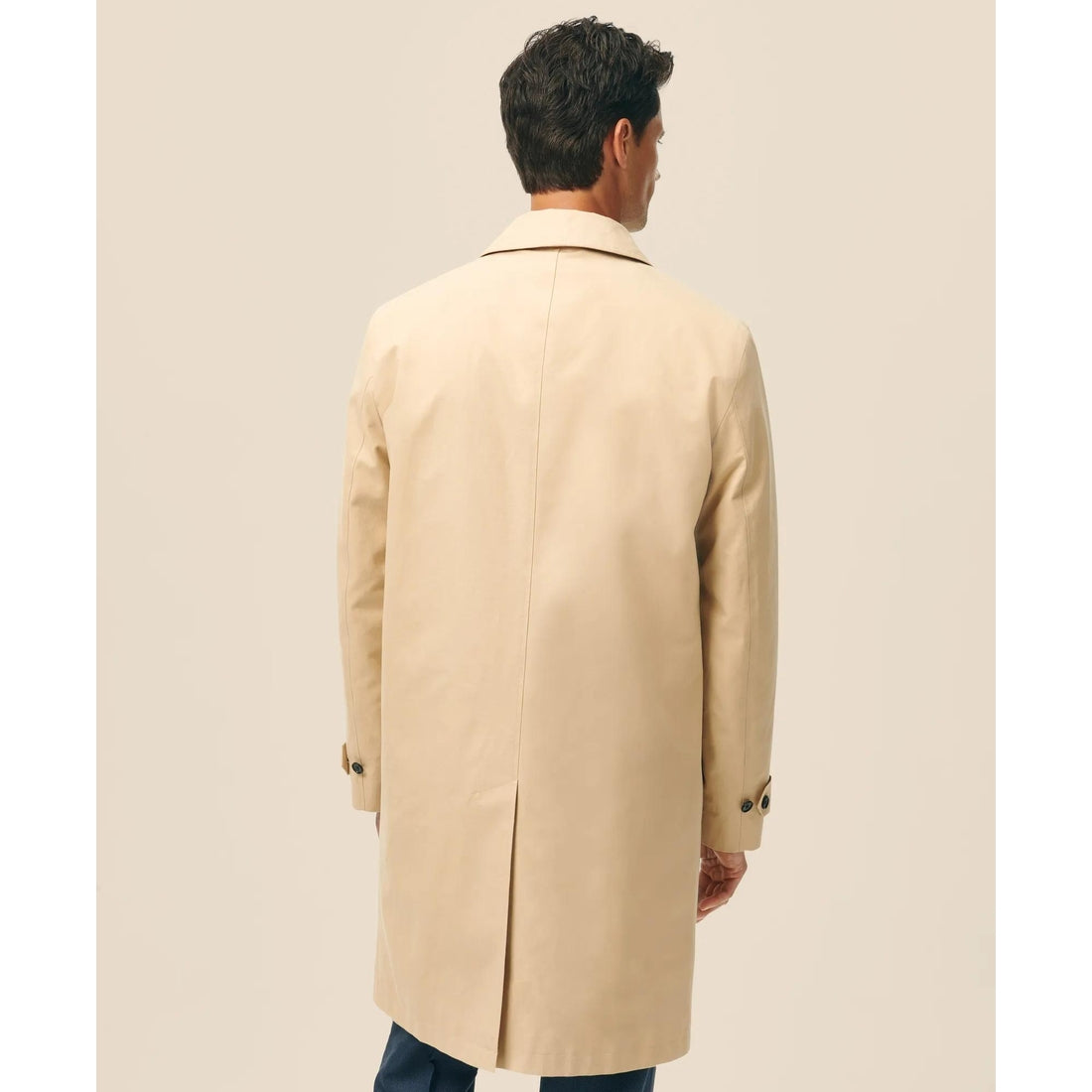 Bonded Cotton Top Coat with Removable Liner in Black Watch