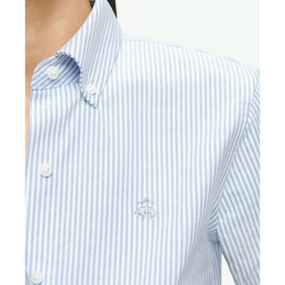 Classic-Fit Cotton Oxford Stripe Shirt