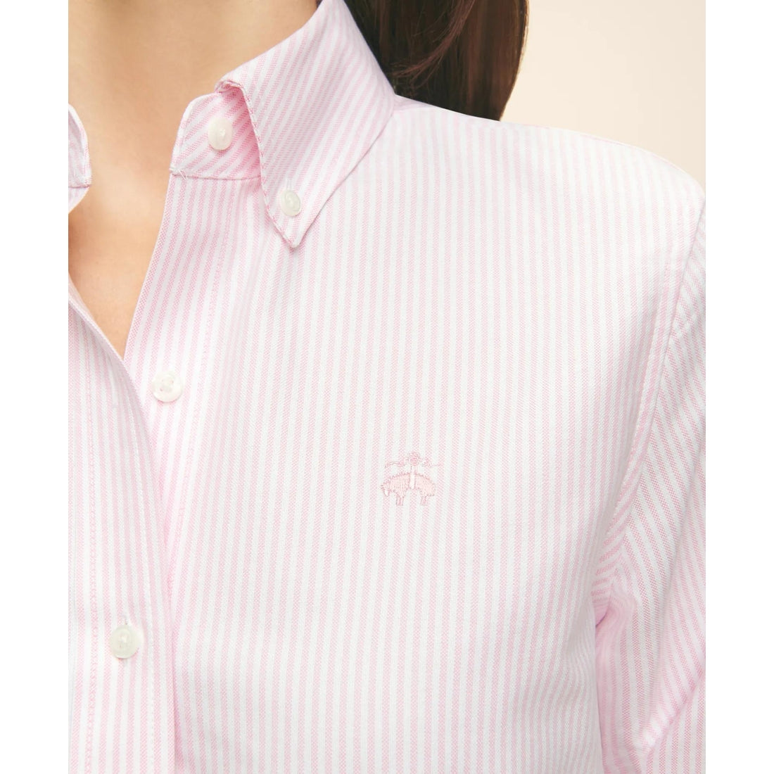 Classic-Fit Cotton Oxford Stripe Shirt
