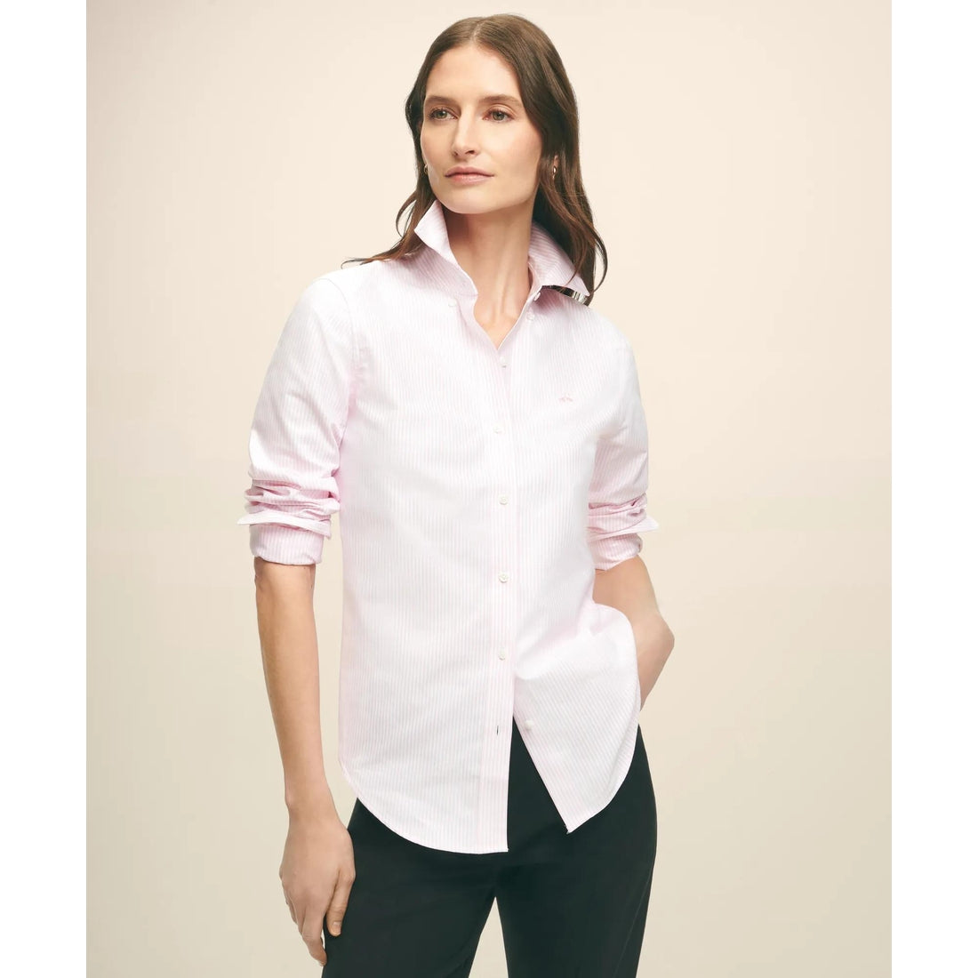 Classic-Fit Cotton Oxford Stripe Shirt