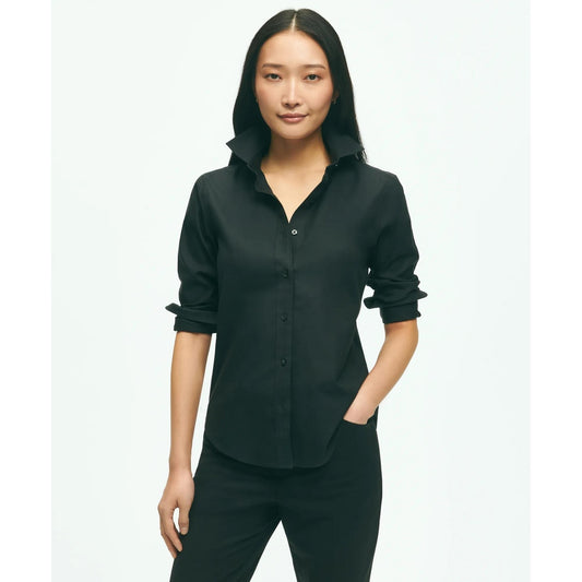 Classic-Fit Non-Iron Stretch Supima Cotton Dress Shirt