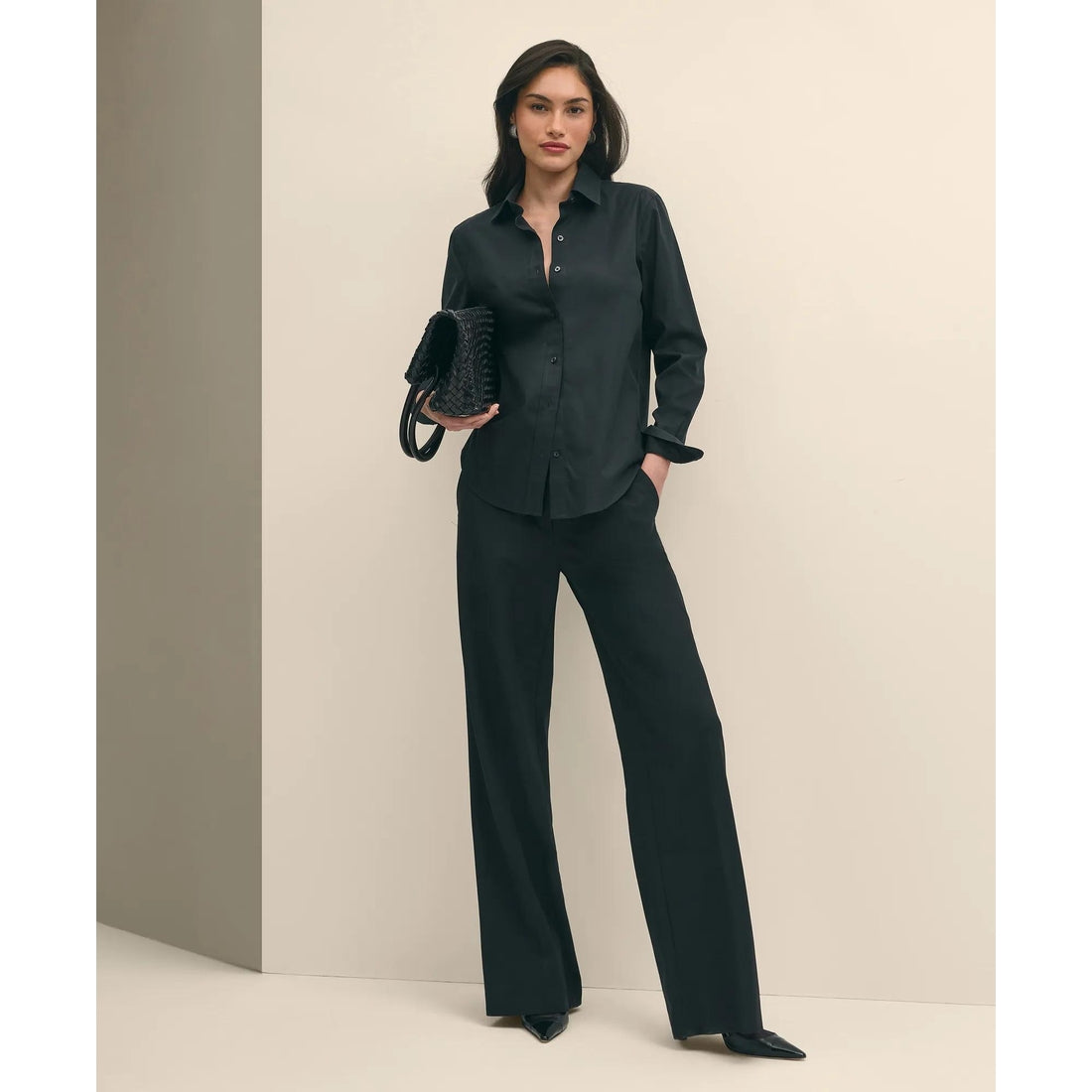 Classic-Fit Non-Iron Stretch Supima Cotton Dress Shirt