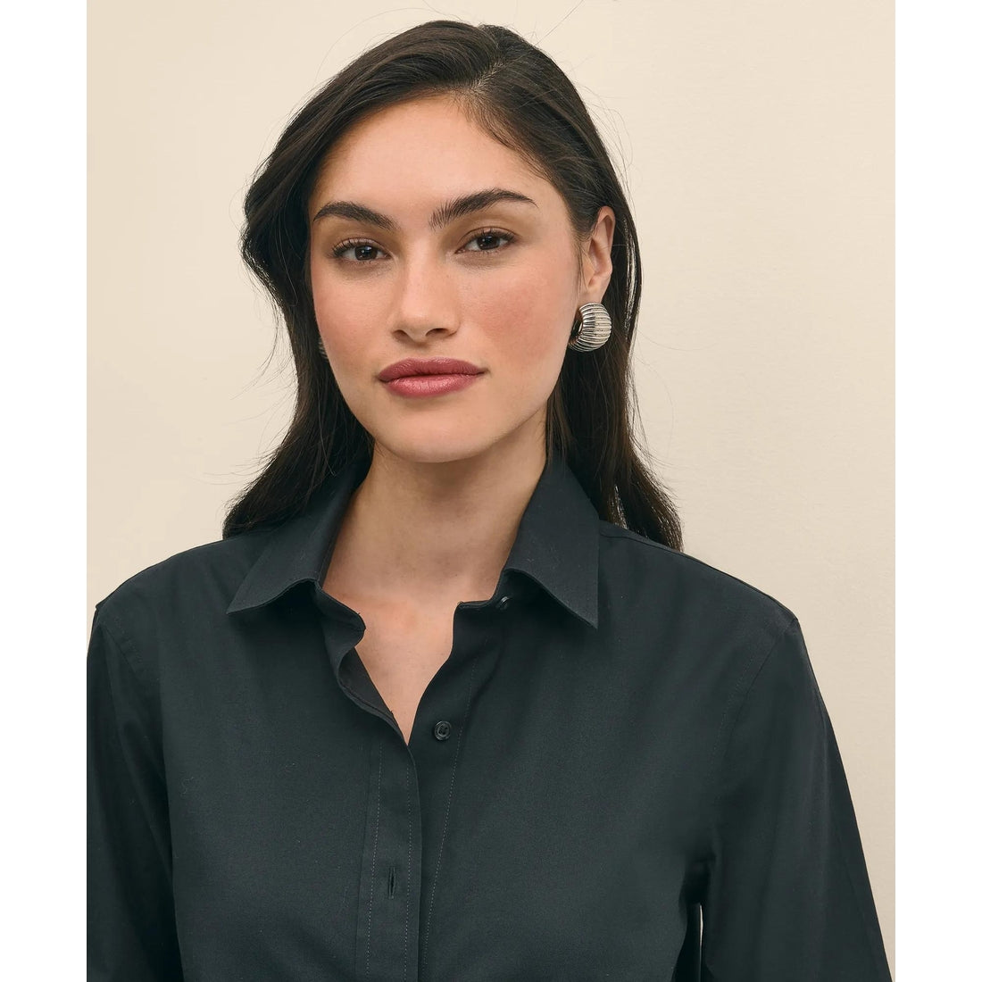 Classic-Fit Non-Iron Stretch Supima Cotton Dress Shirt