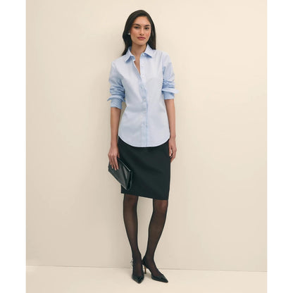 Classic-Fit Non-Iron Stretch Supima Cotton Dress Shirt