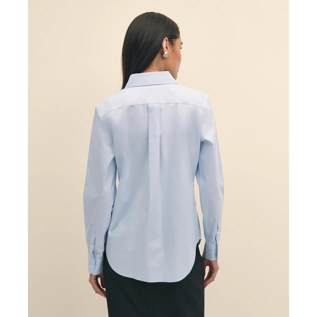 Classic-Fit Non-Iron Stretch Supima Cotton Dress Shirt