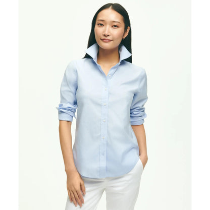 Classic-Fit Non-Iron Stretch Supima Cotton Dress Shirt