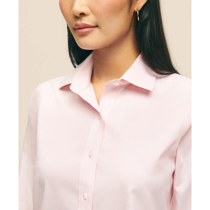 Classic-Fit Non-Iron Stretch Supima Cotton Dress Shirt