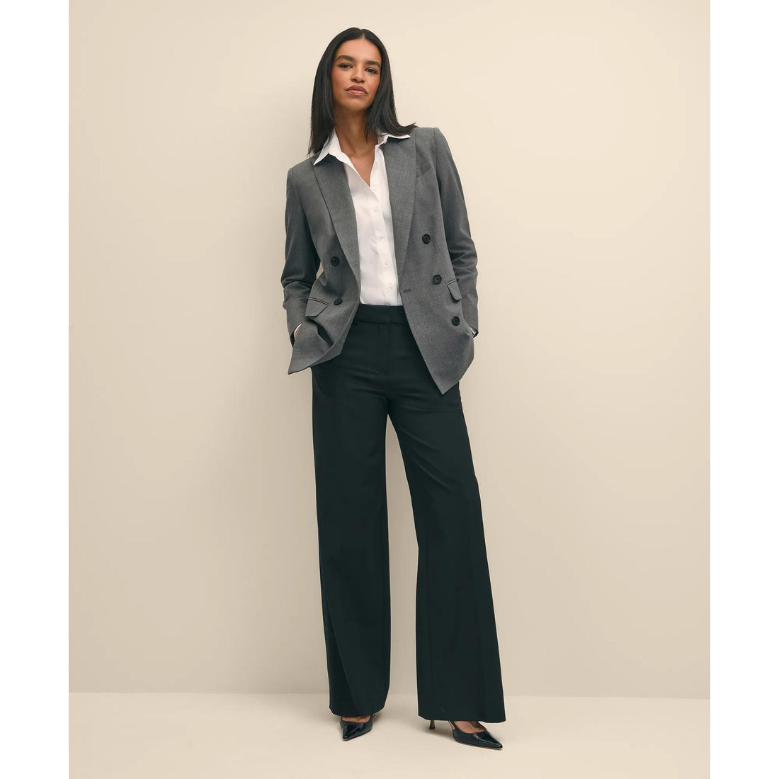 Classic-Fit Non-Iron Stretch Supima Cotton Dress Shirt