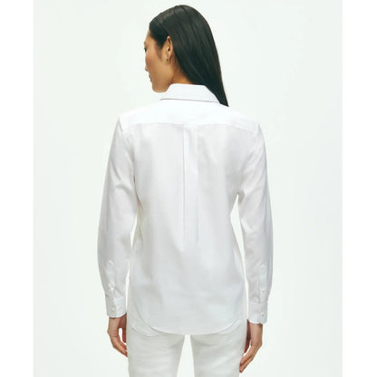 Classic-Fit Non-Iron Stretch Supima Cotton Dress Shirt