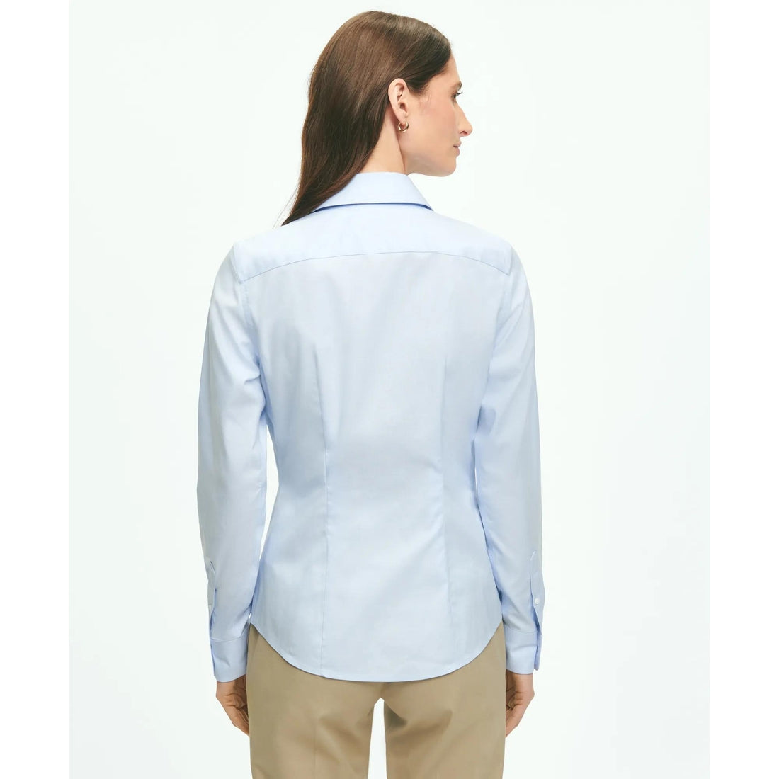Fitted Non-Iron Stretch Supima Cotton Dress Shirt