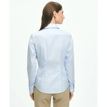 Fitted Non-Iron Stretch Supima Cotton Dress Shirt