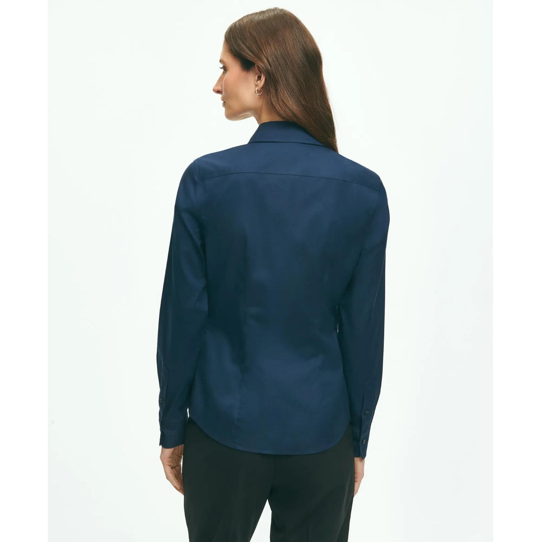 Fitted Non-Iron Stretch Supima Cotton Dress Shirt